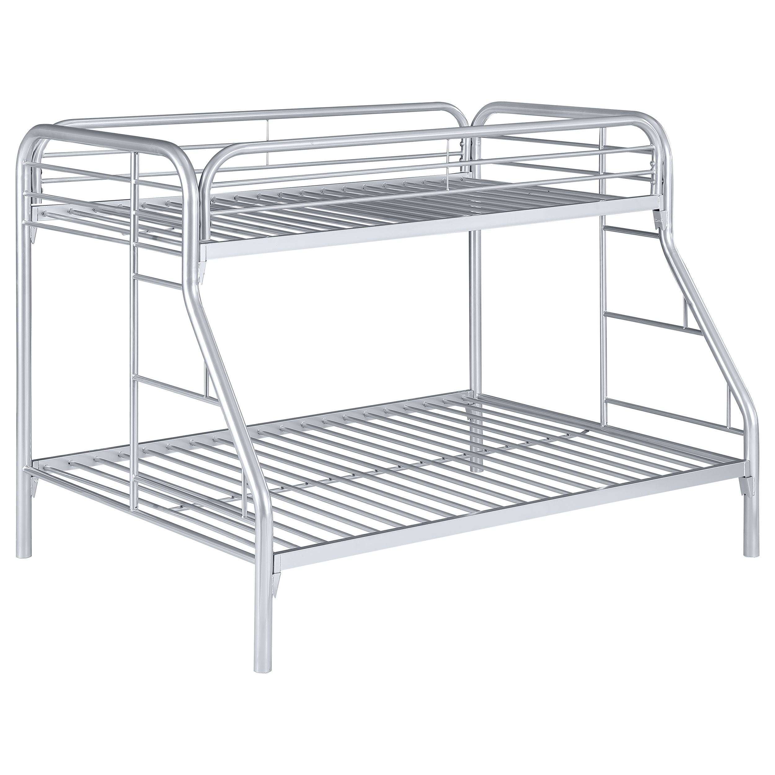 Coaster Morgan Twin Over Full Bunk Bed Silver Default Title