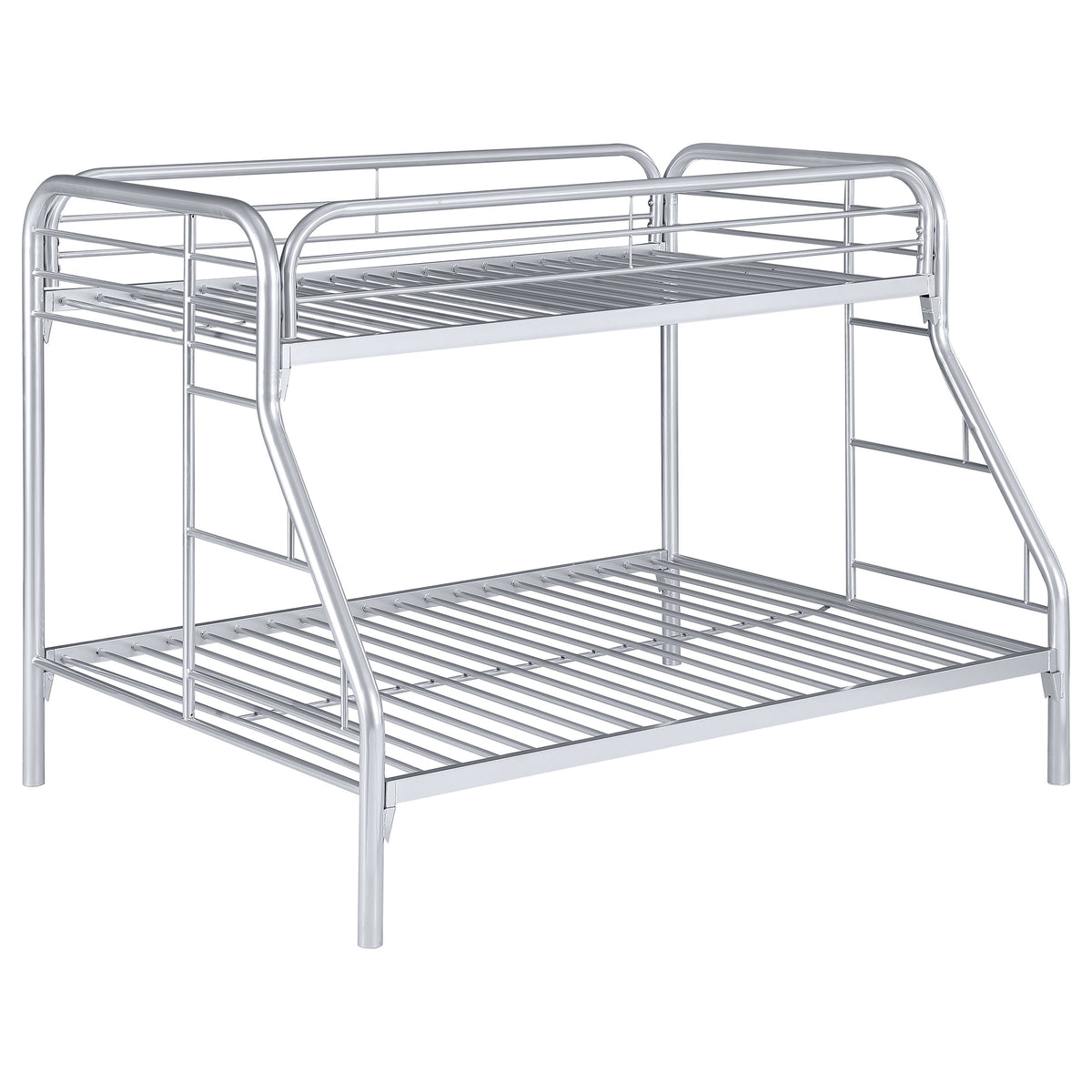 Coaster Morgan Twin Over Full Bunk Bed Silver Default Title