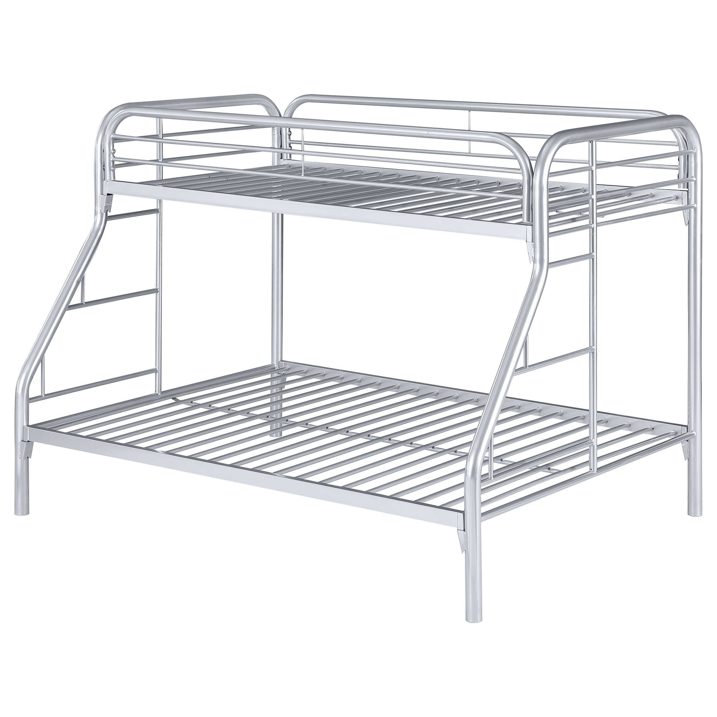 Coaster Morgan Twin Over Full Bunk Bed Silver Default Title