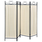 Coaster Dove 4-panel Folding Screen Beige and Black Default Title