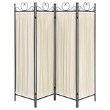 Coaster Dove 4-panel Folding Screen Beige and Black Default Title