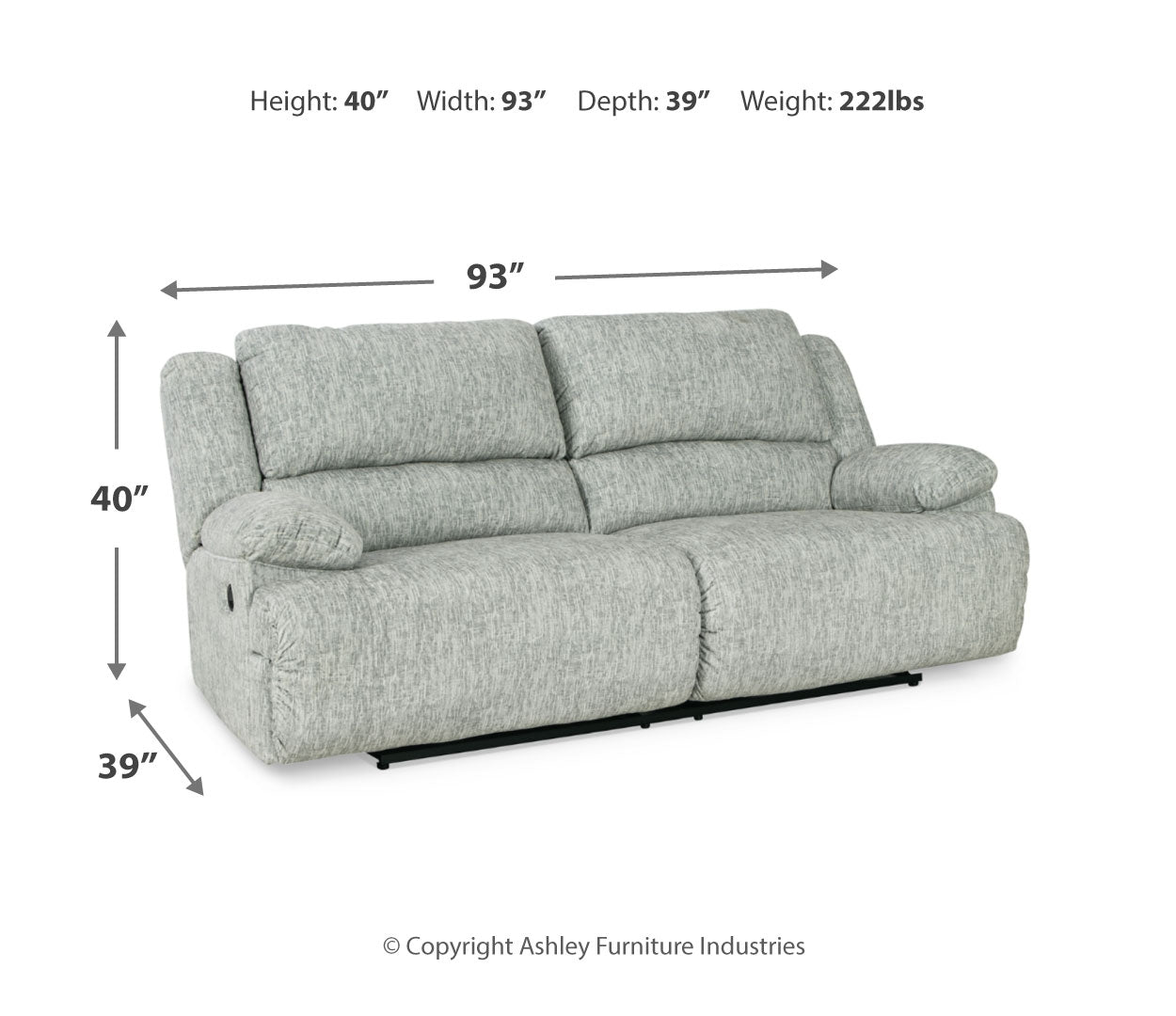 McClelland Sofa, Loveseat and Recliner