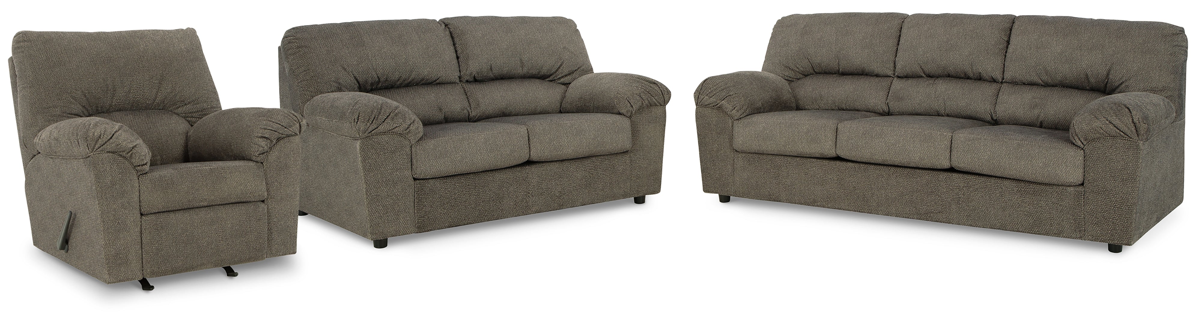 Norlou Sofa, Loveseat and Recliner