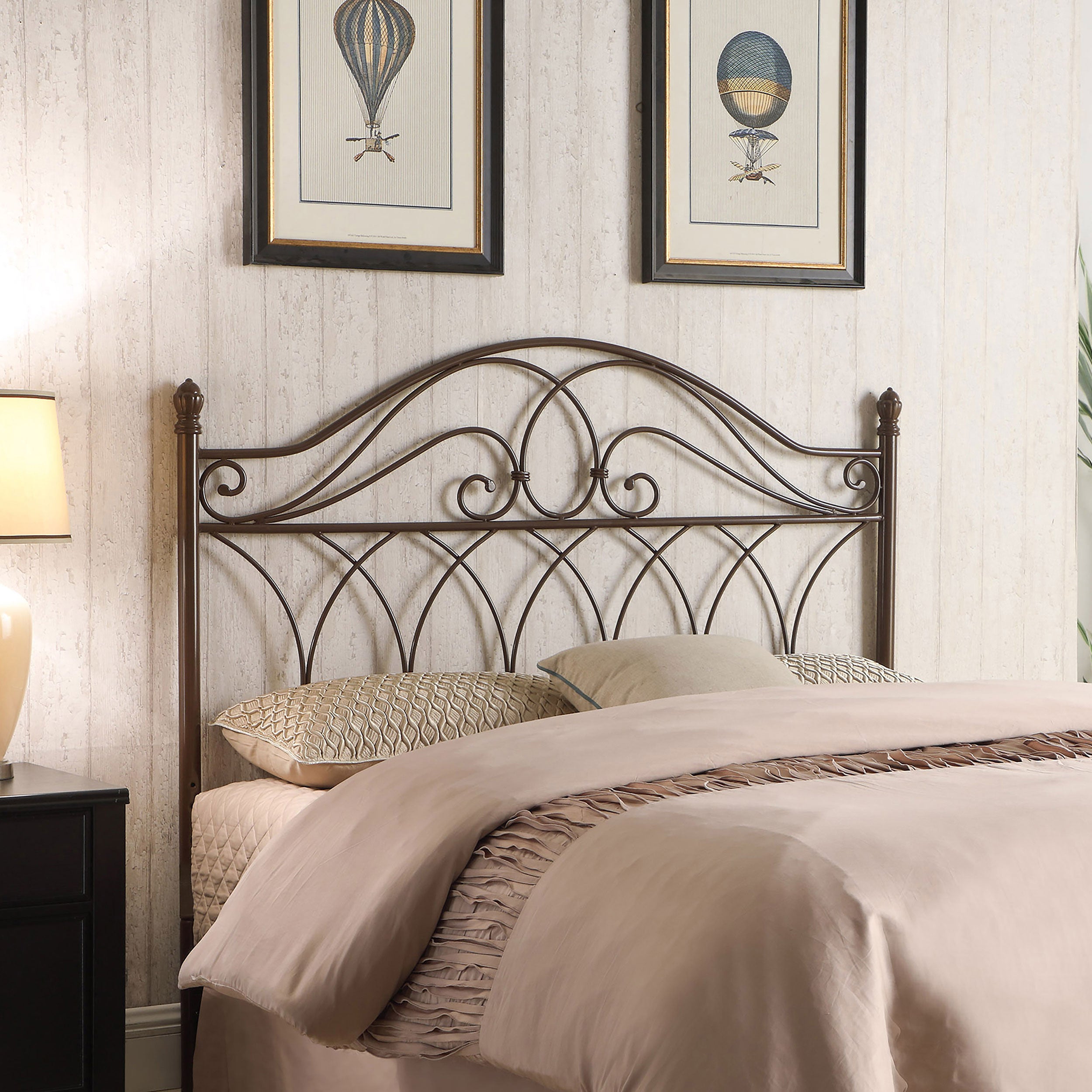 Coaster Zola / Full Metal Scroll Headboard Brown Default Title