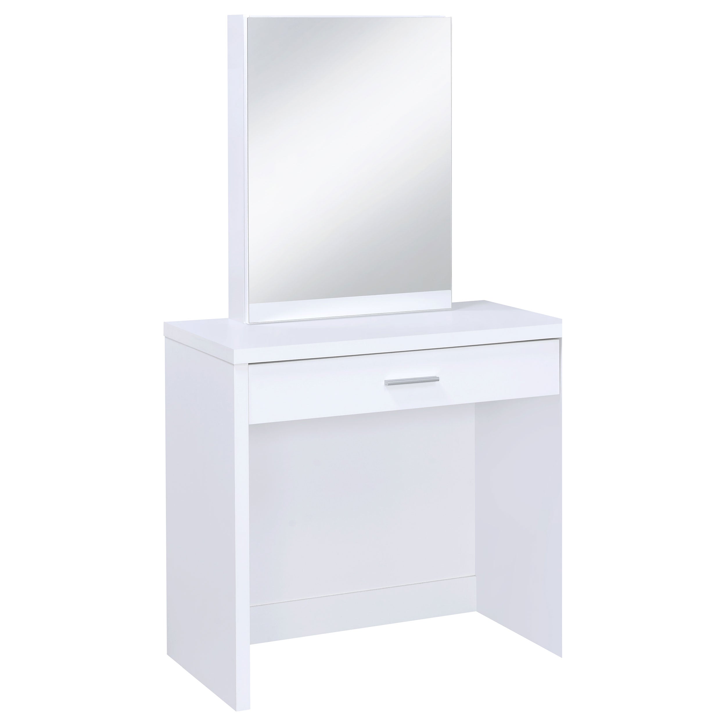 Coaster Harvey 2-piece Vanity Set with Lift-Top Stool White Default Title