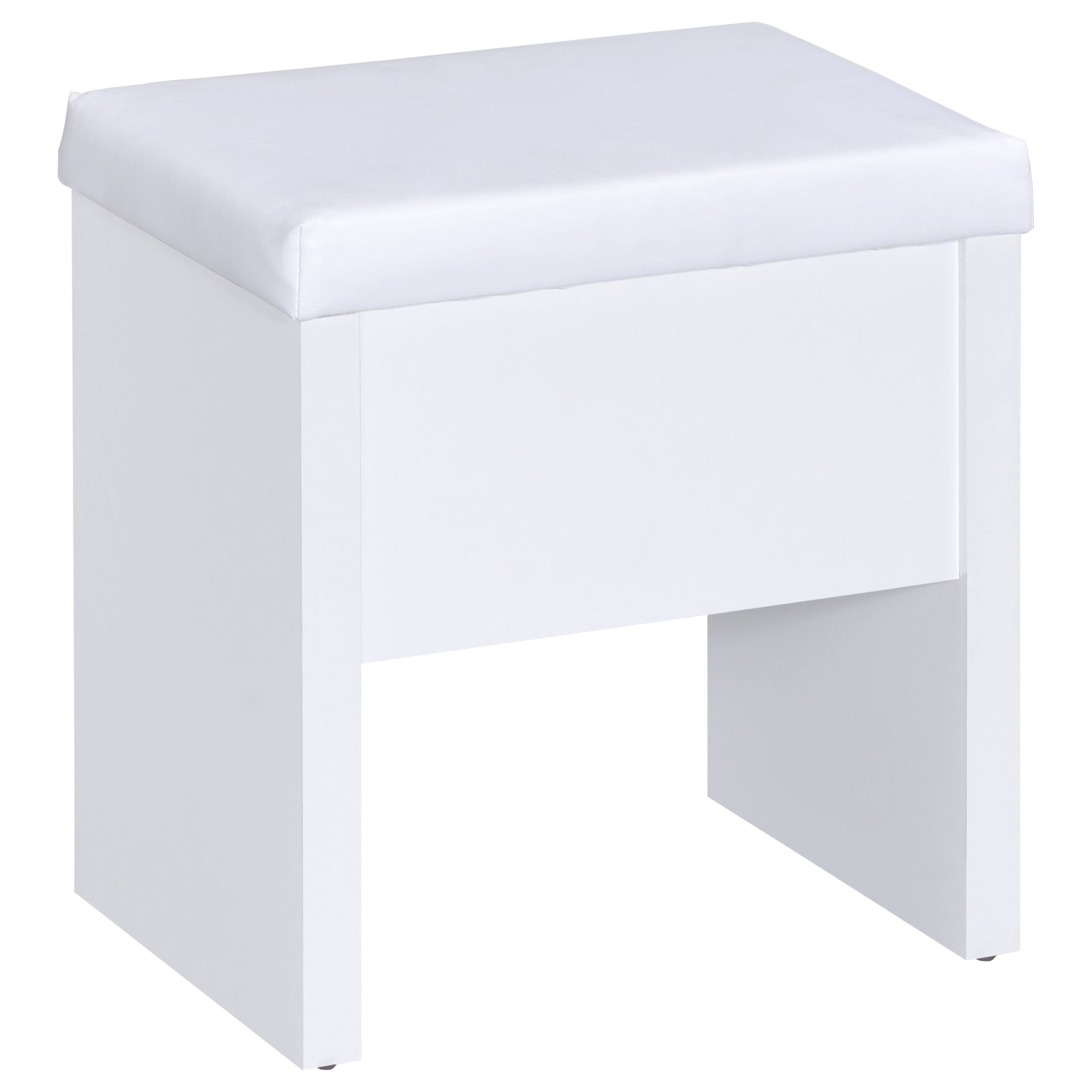 Coaster Harvey 2-piece Vanity Set with Lift-Top Stool White Default Title