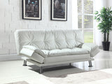 Coaster Dilleston Tufted Back Upholstered Sofa Bed White Default Title