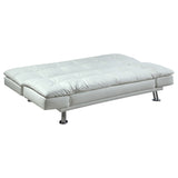 Coaster Dilleston Tufted Back Upholstered Sofa Bed White Default Title