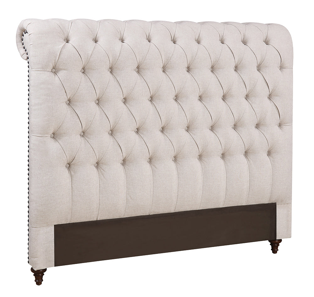 Coaster Devon Tufted Upholstered Full Headboard Beige Default Title