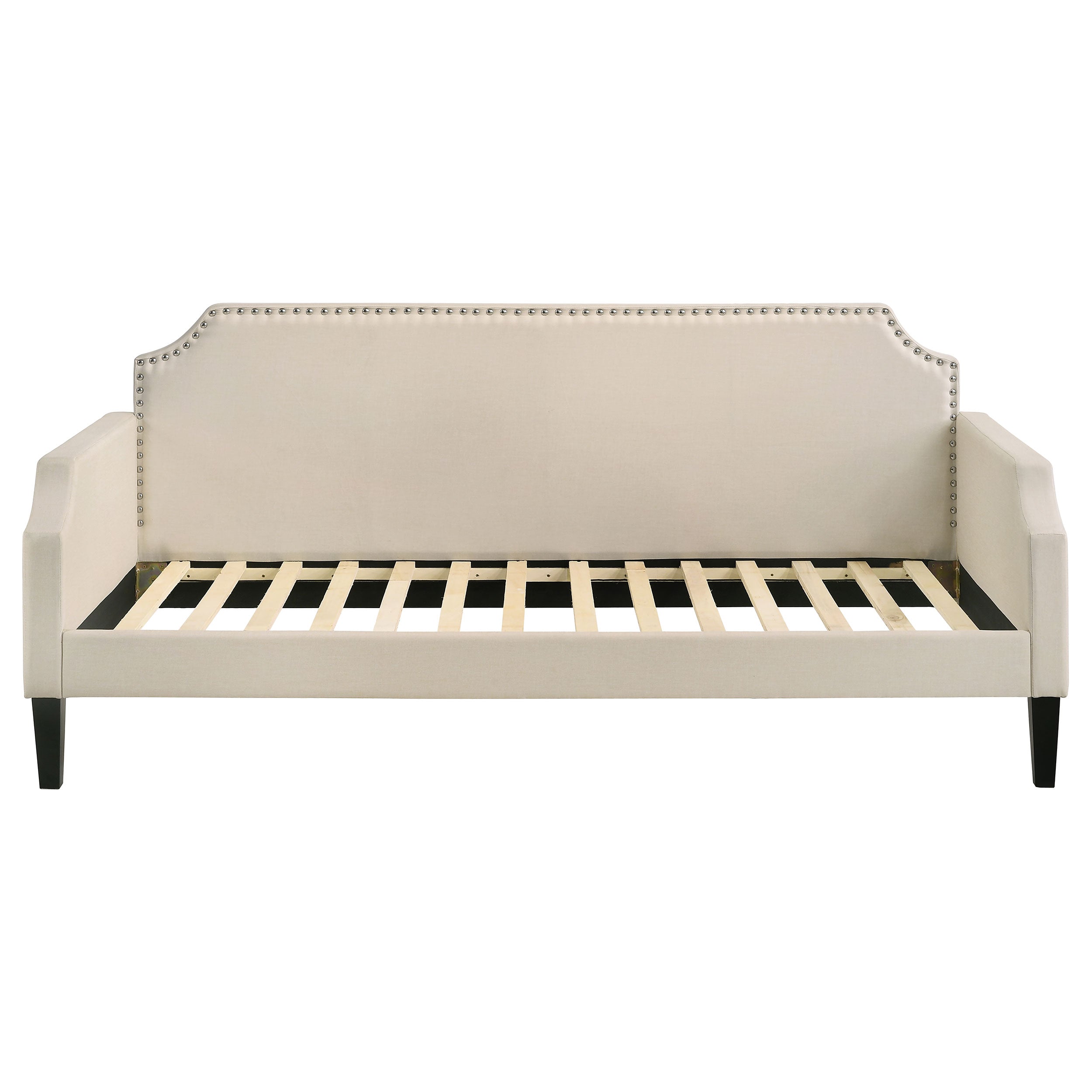 Coaster Olivia Upholstered Twin Daybed with Nailhead Trim Grey