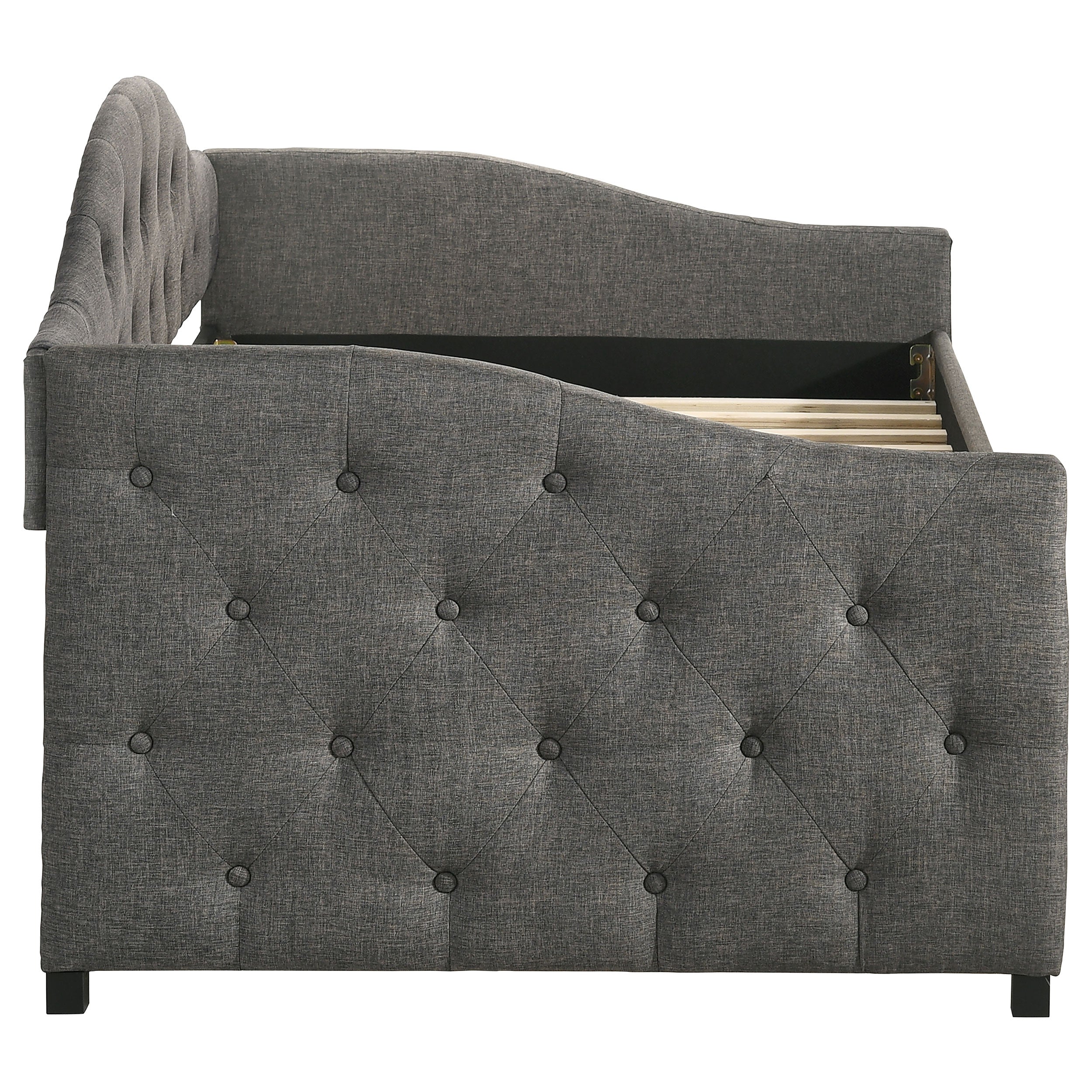 Coaster Sadie Upholstered Twin Daybed with Trundle Beige