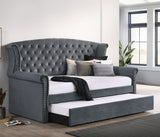 Coaster Scarlett Upholstered Tufted Twin Daybed with Trundle Black