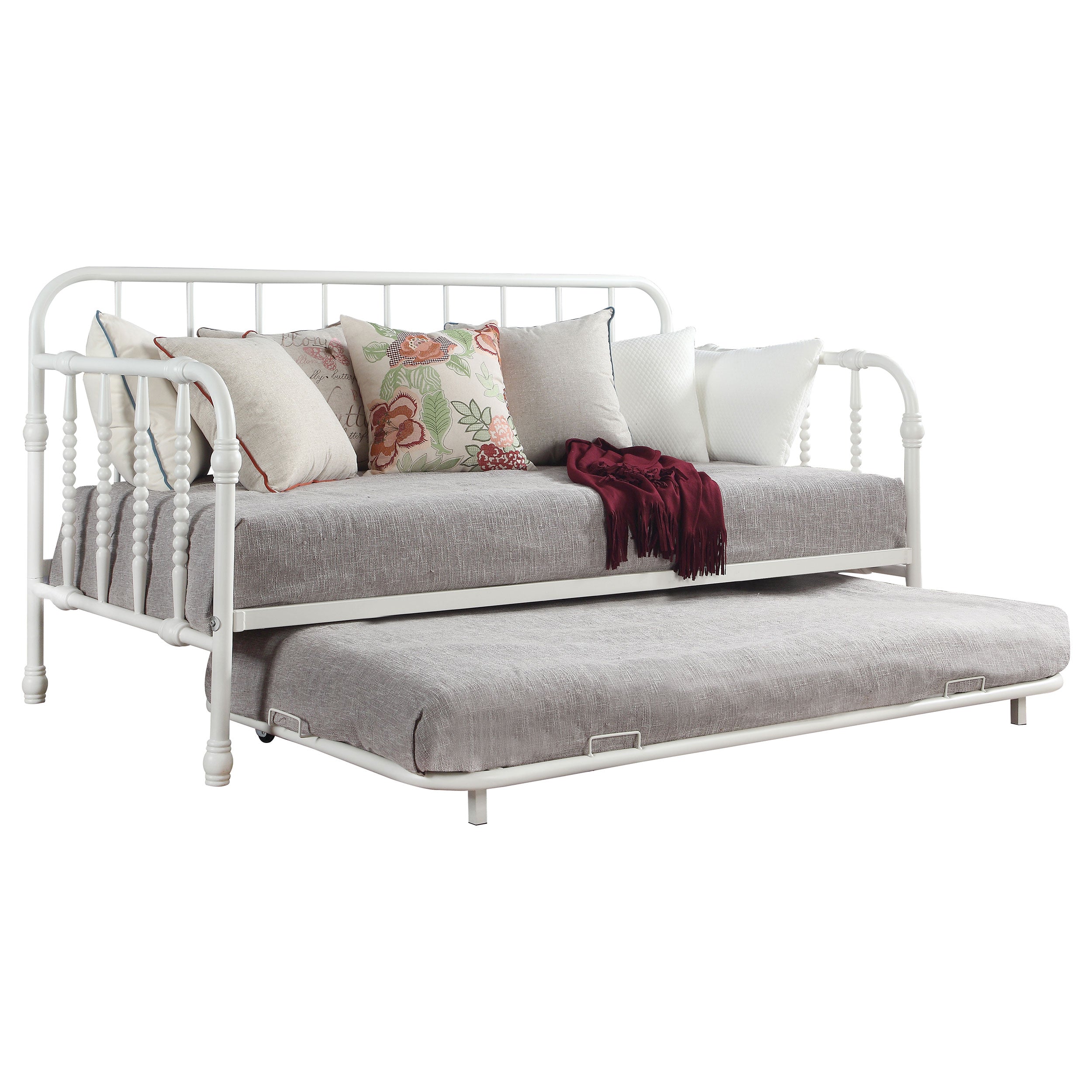 Coaster Livingston Daybed with Trundle Dark Bronze White