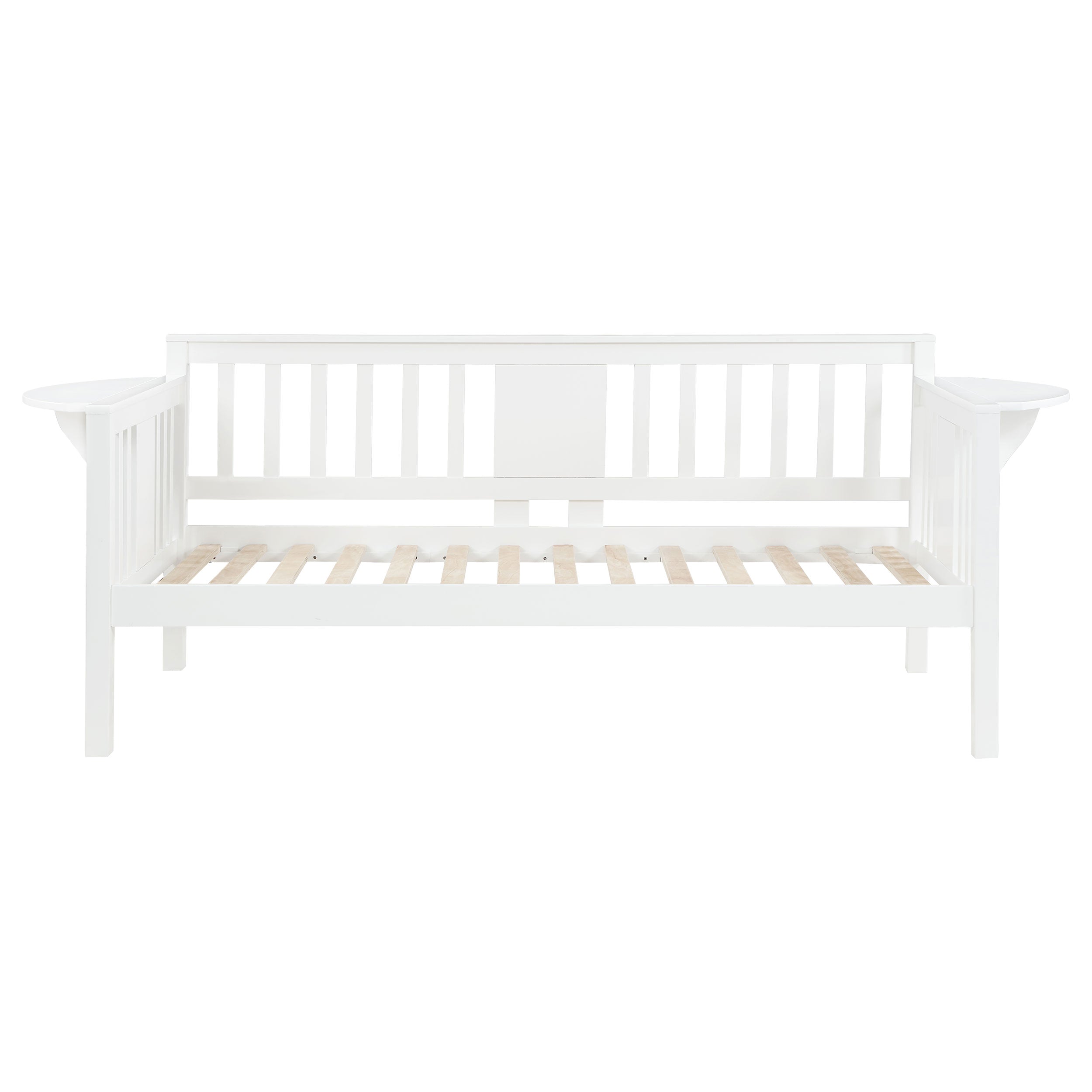 Coaster Bethany Wood Twin Daybed with Drop-down Tables White Grey