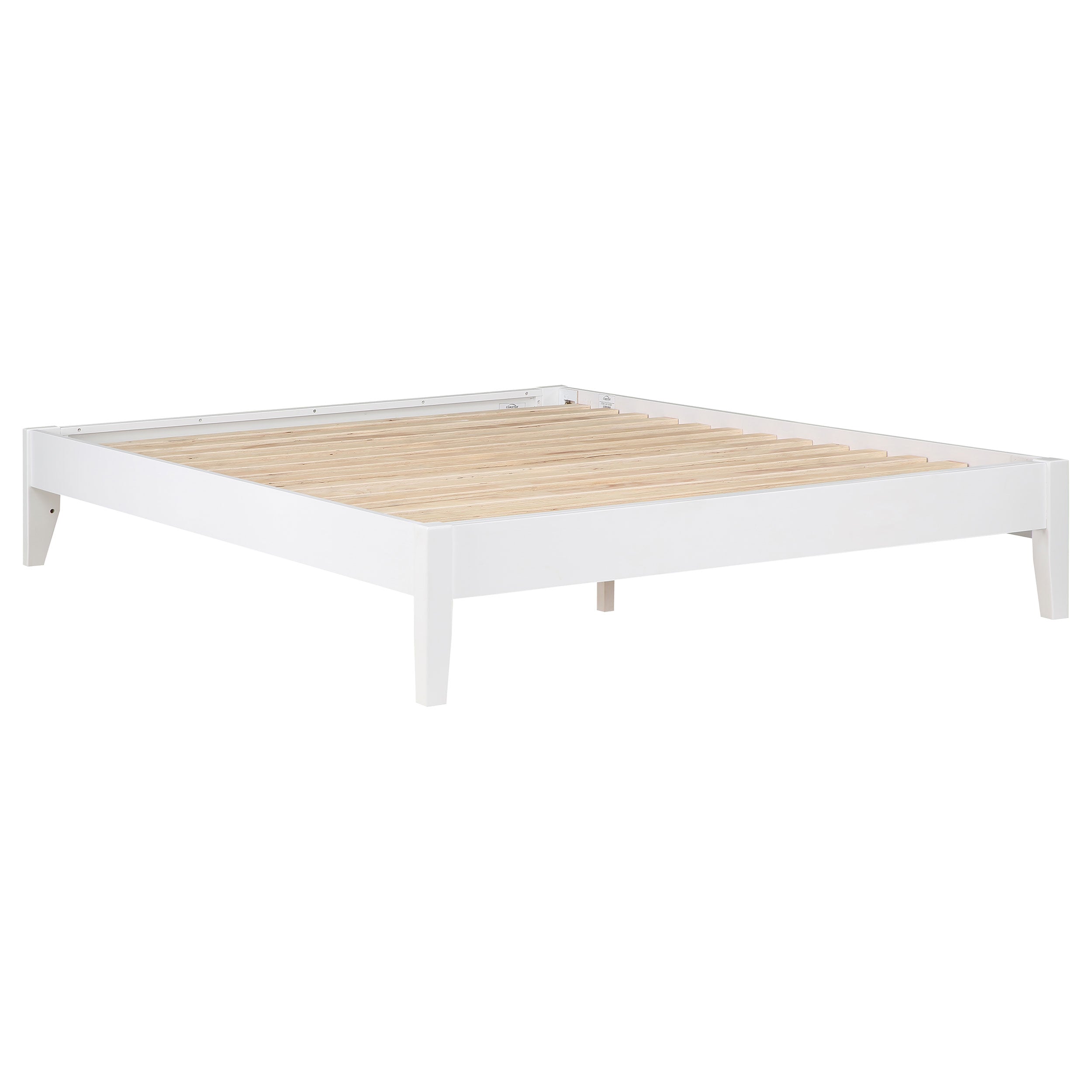 Coaster Hounslow Platform Bed White Eastern King