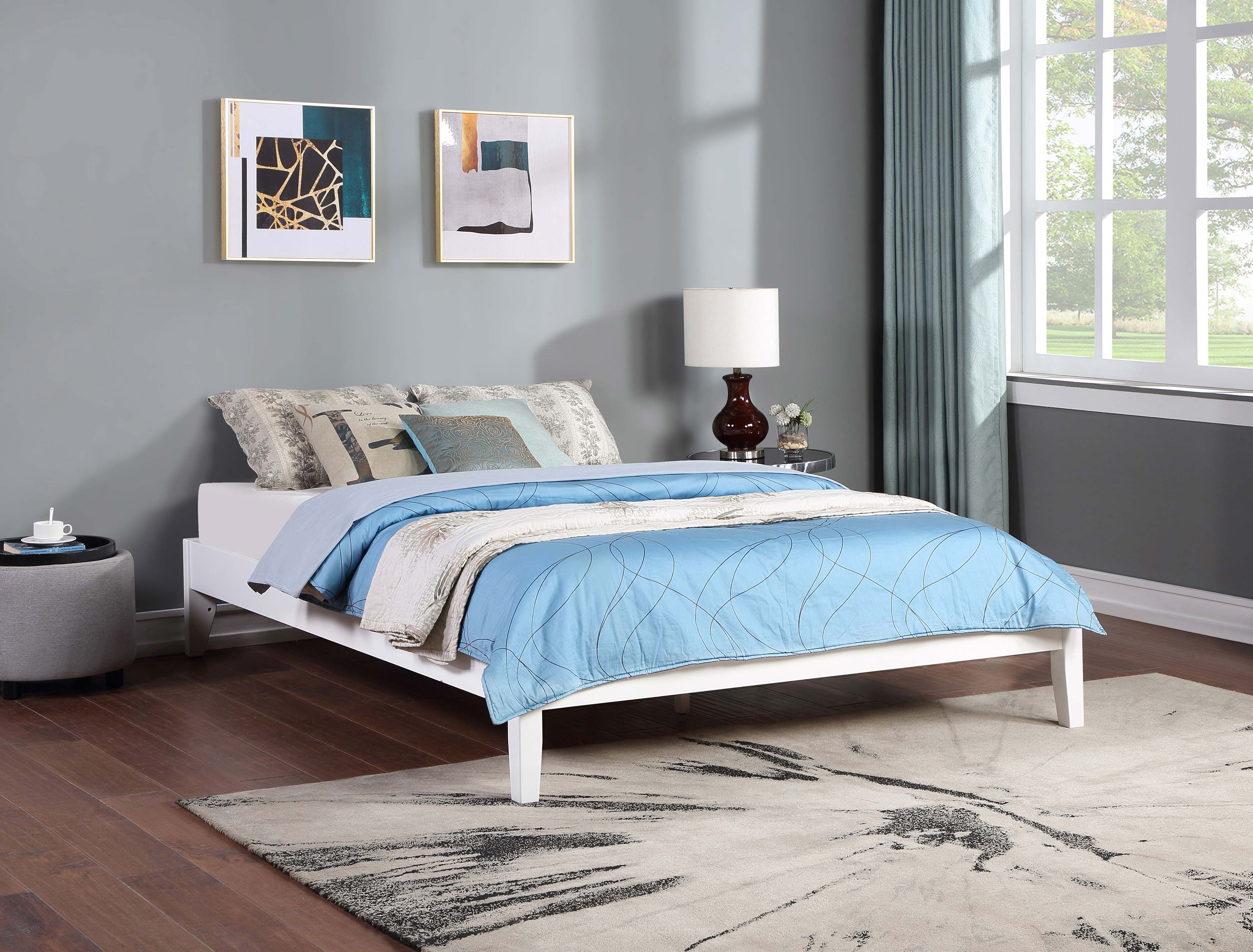 Coaster Hounslow Platform Bed White Twin