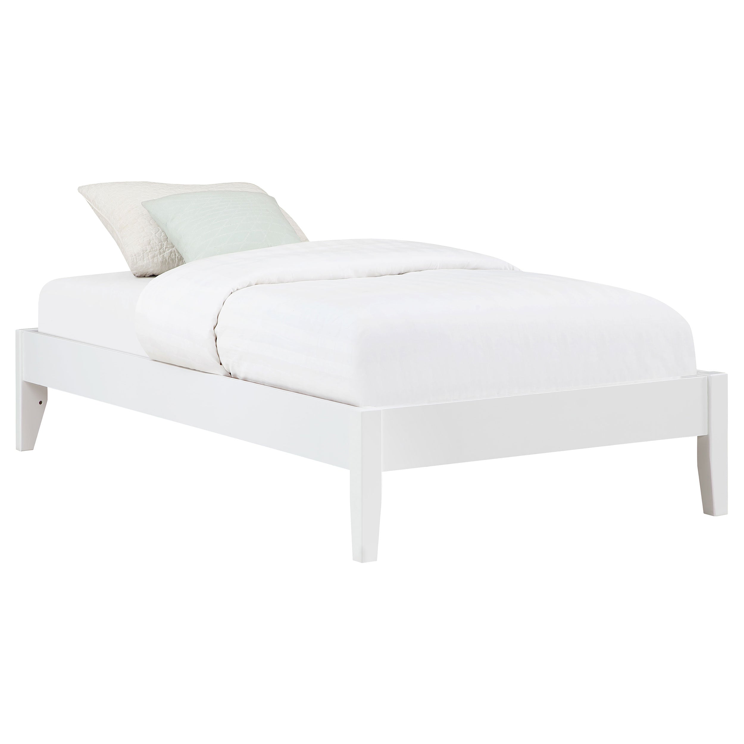 Coaster Hounslow Platform Bed White Twin