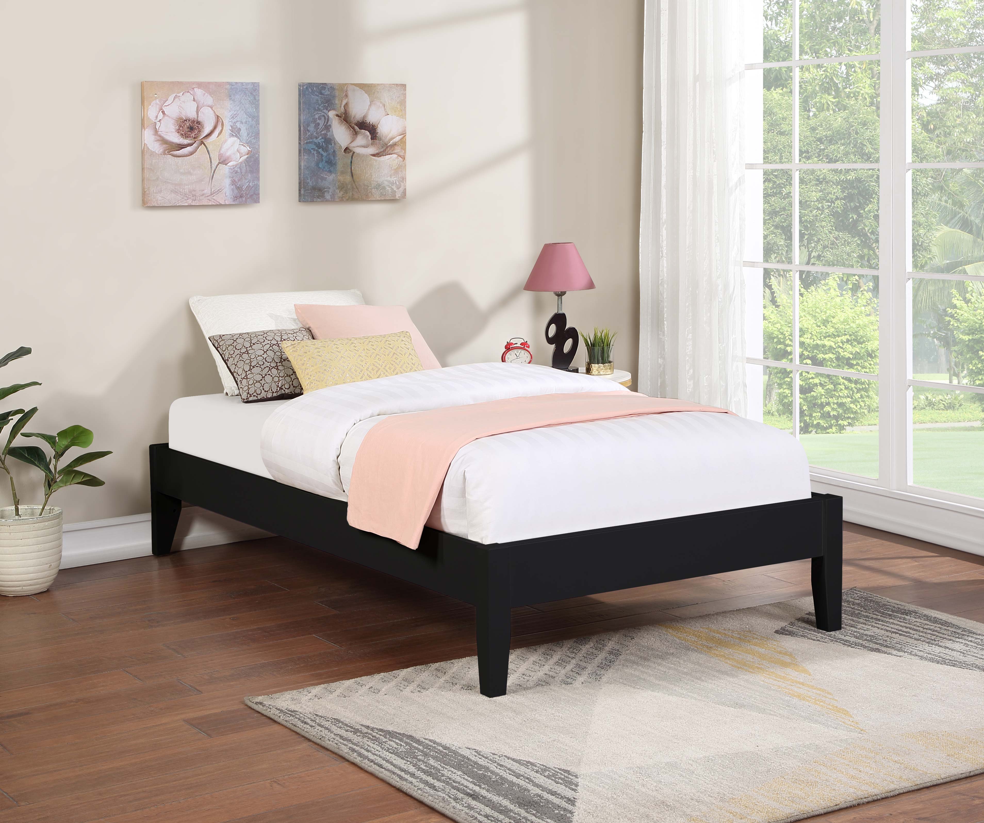 Coaster Hounslow Platform Bed Black Twin