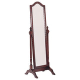 Coaster Cabot Rectangular Cheval Mirror with Arched Top Merlot Default Title