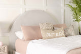 Coaster June Upholstered Arched / Full Headboard Ivory Default Title