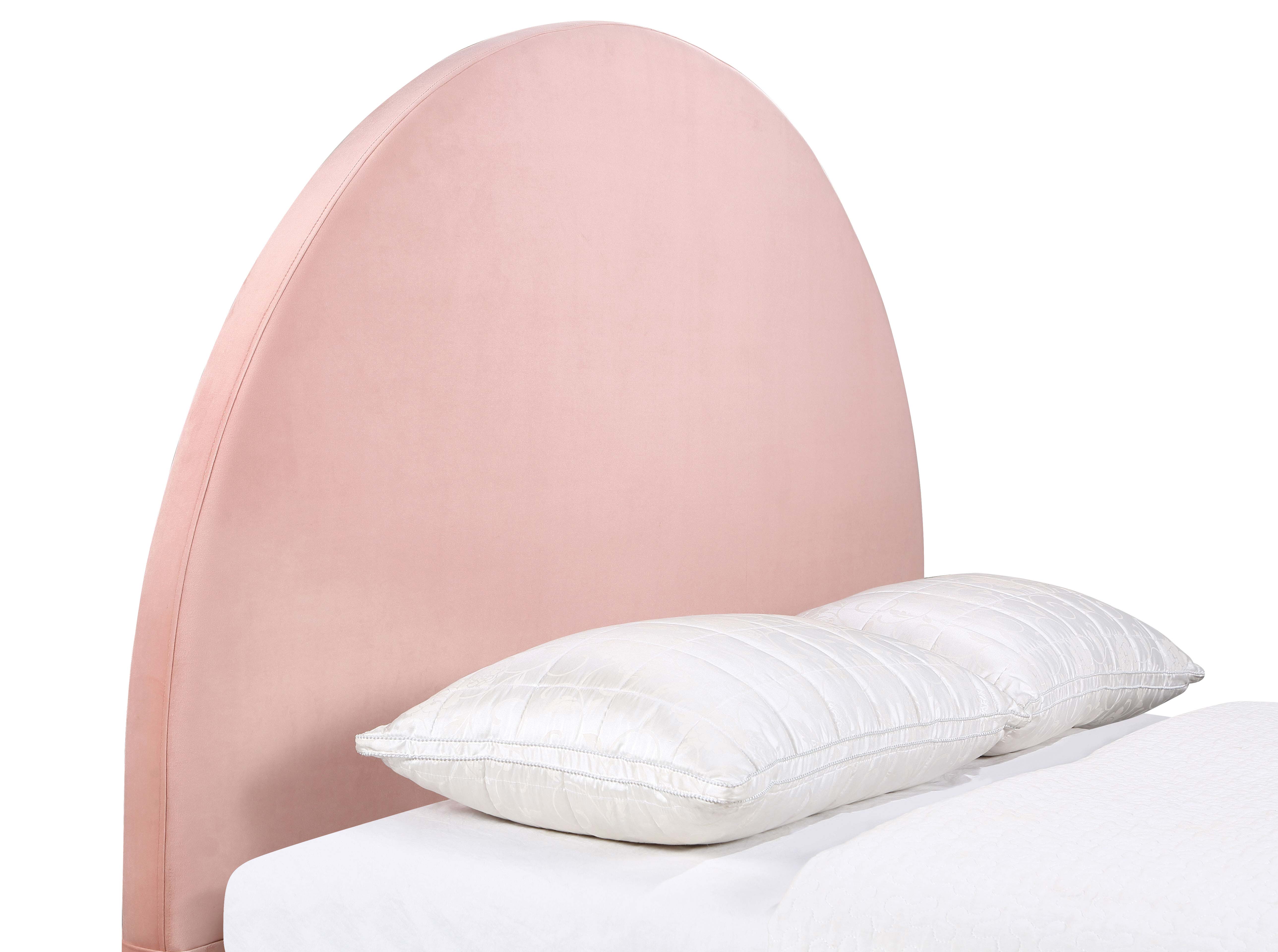 Coaster June Upholstered Arched / Full Headboard Blush Default Title