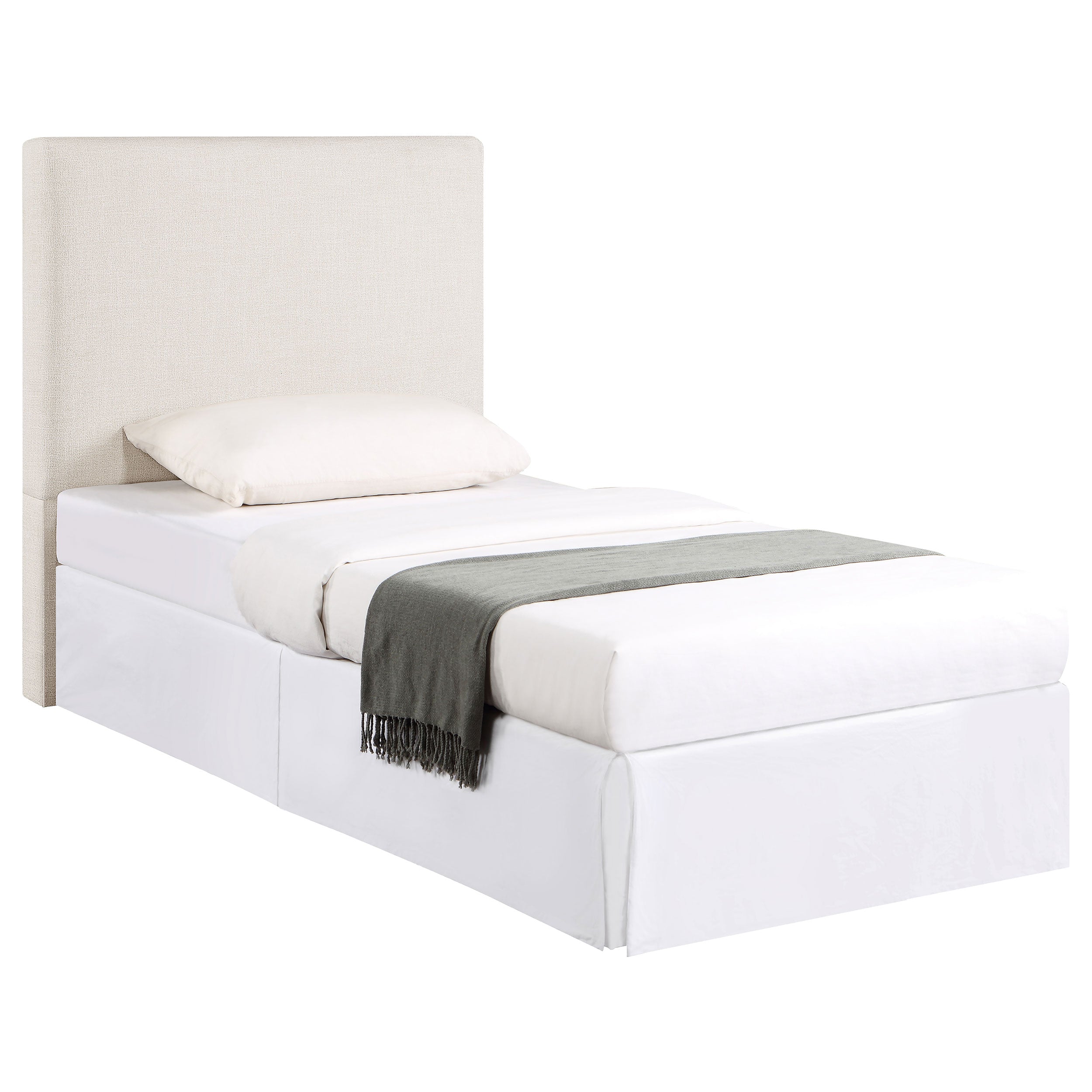 Coaster Pirro Upholstered Headboard Sand Twin