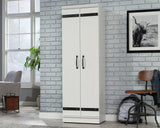 HomePlus 2-Door Kitchen Pantry Cabinet in Soft White