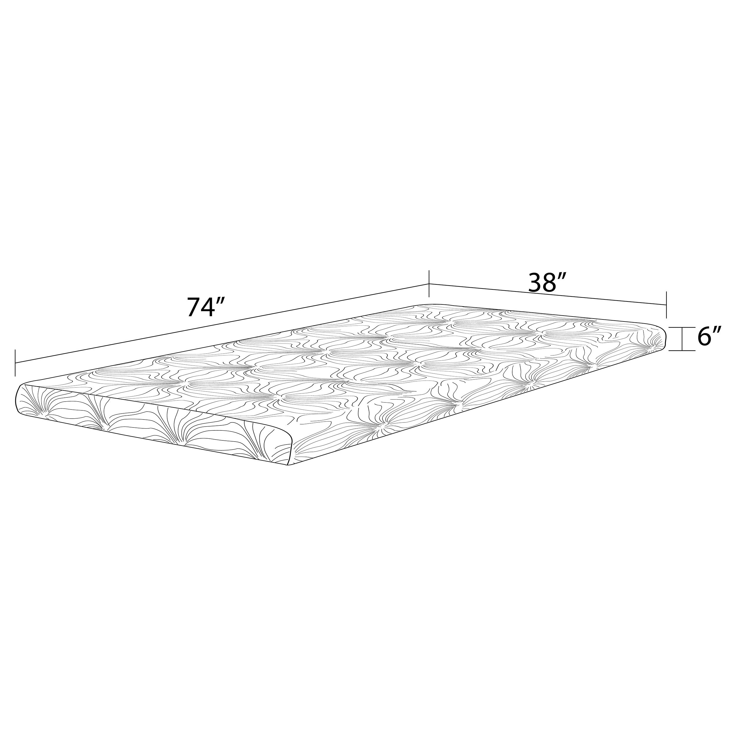 Coaster Joseph Twin Memory Foam Mattress White Full