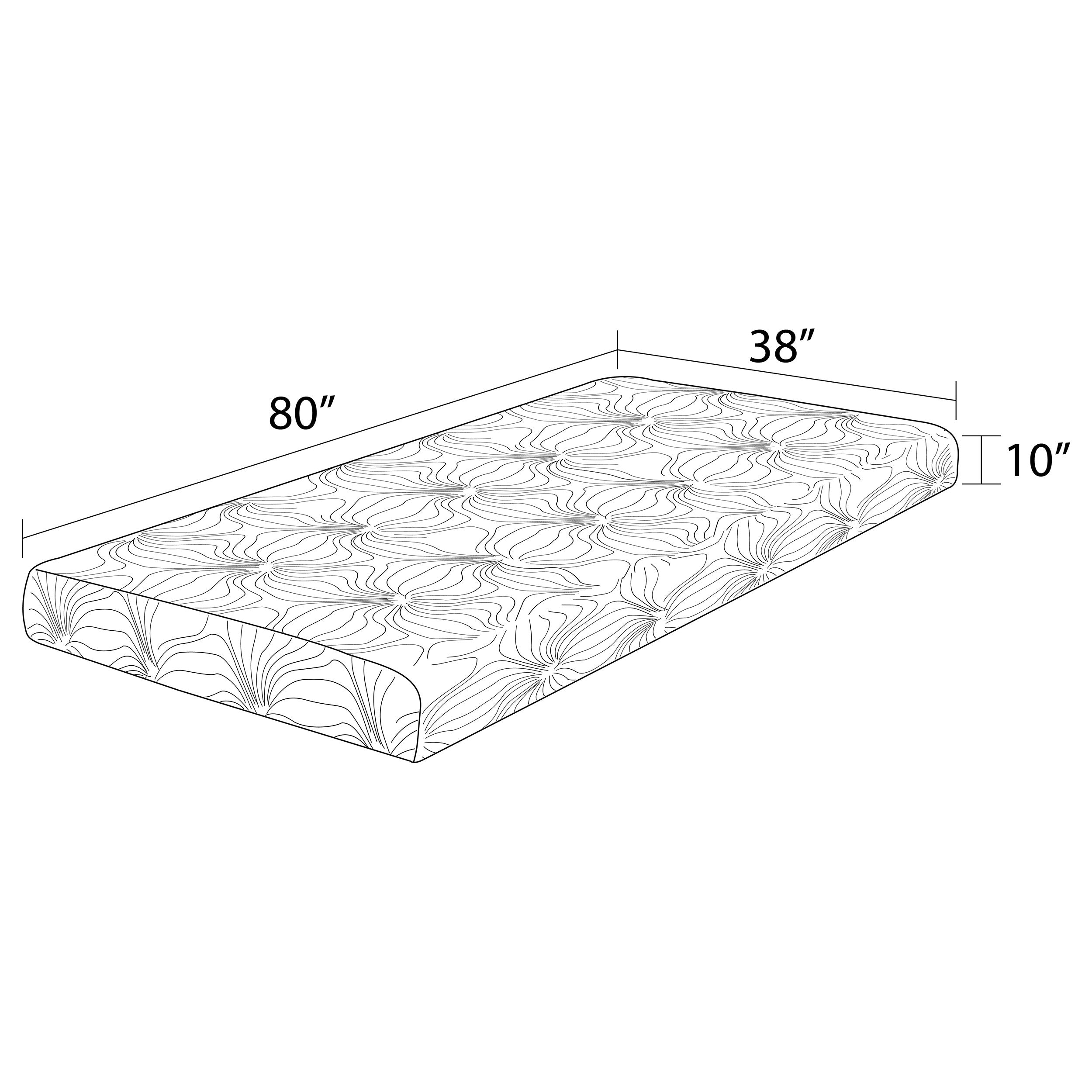 Coaster Key Memory Foam Mattress White Twin