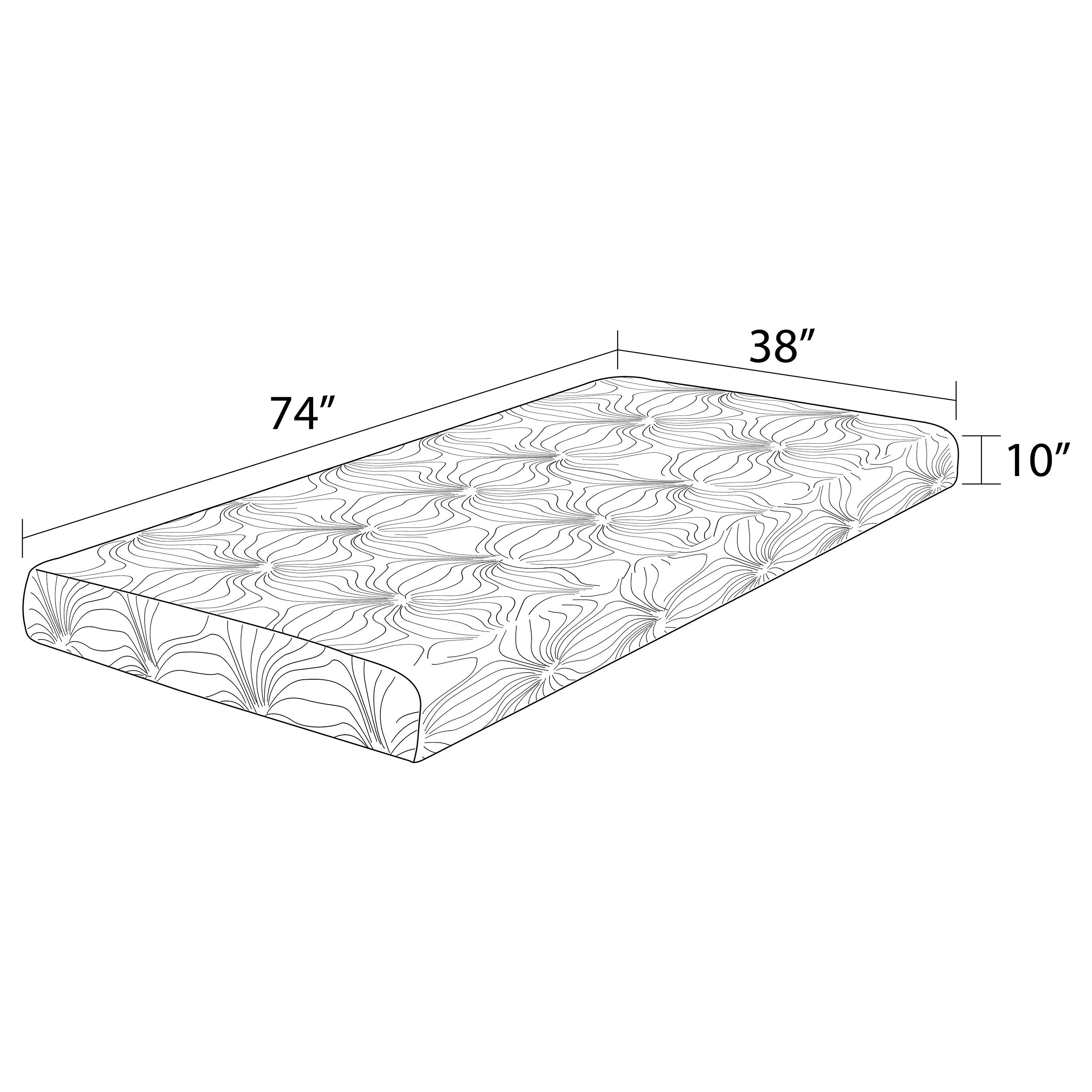 Coaster Key Memory Foam Mattress White Twin