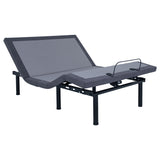 Coaster Negan Adjustable Bed Base Grey and Black Cal King