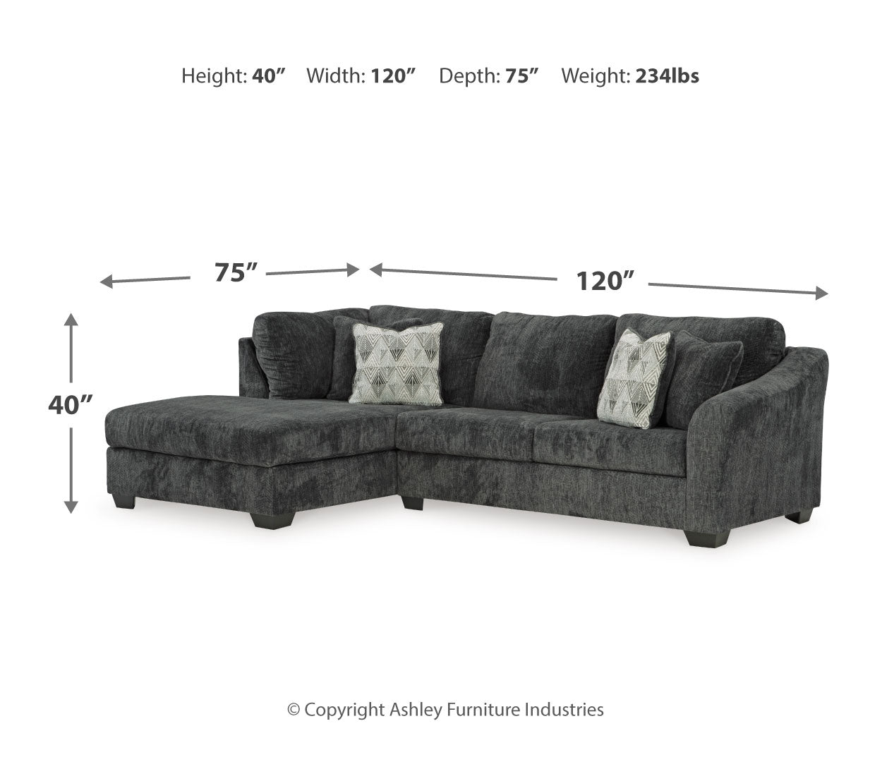 Biddeford Sleeper Sectional with Chaise