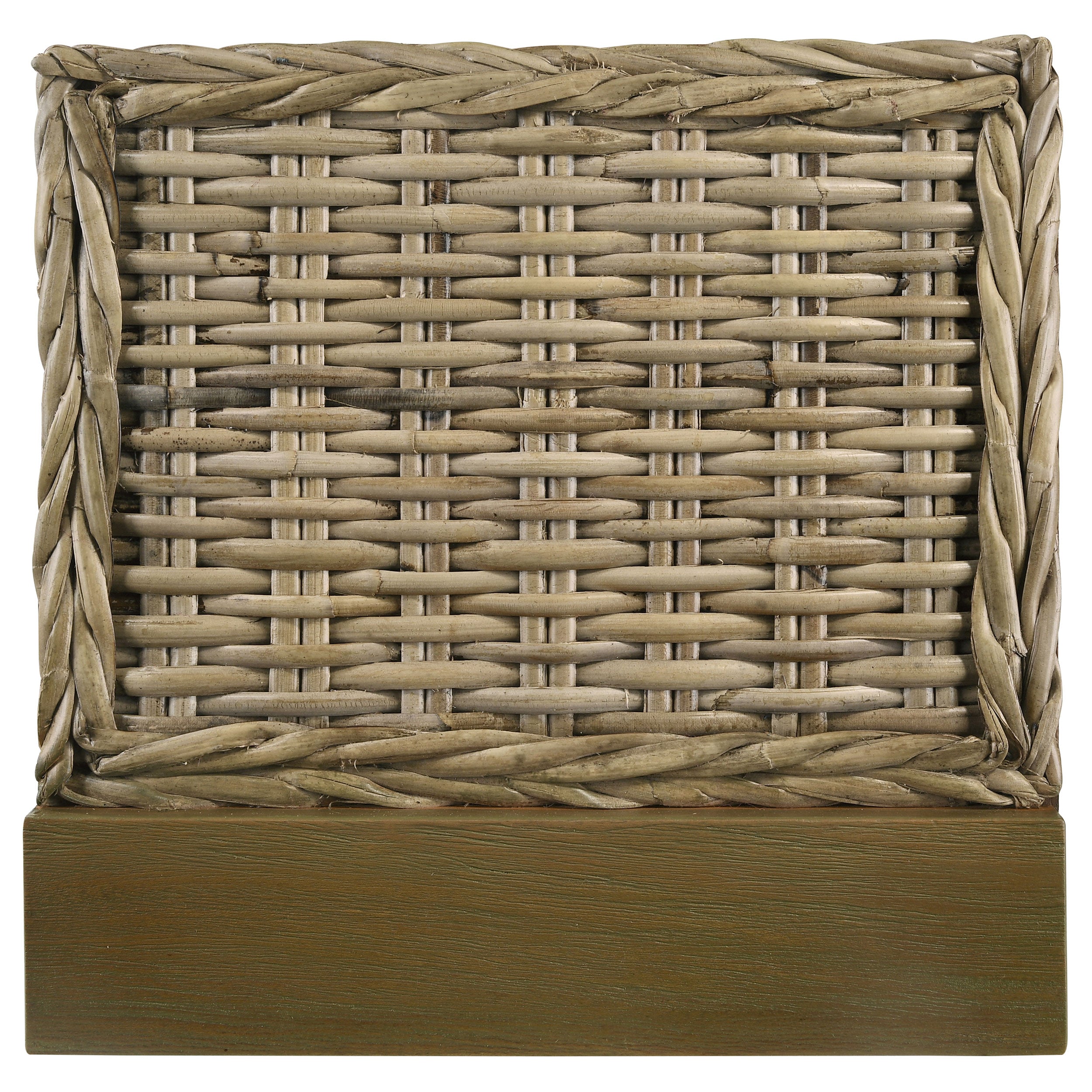 Coaster Zyla Woven Rattan Panel Bed Kubu Grey Eastern King