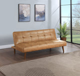 Coaster Jenson Multipurpose Upholstered Tufted Convertible Sofa Bed Saddle Brown Black