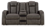 Fyne-Dyme PWR REC Loveseat/CON/ADJ HDRST