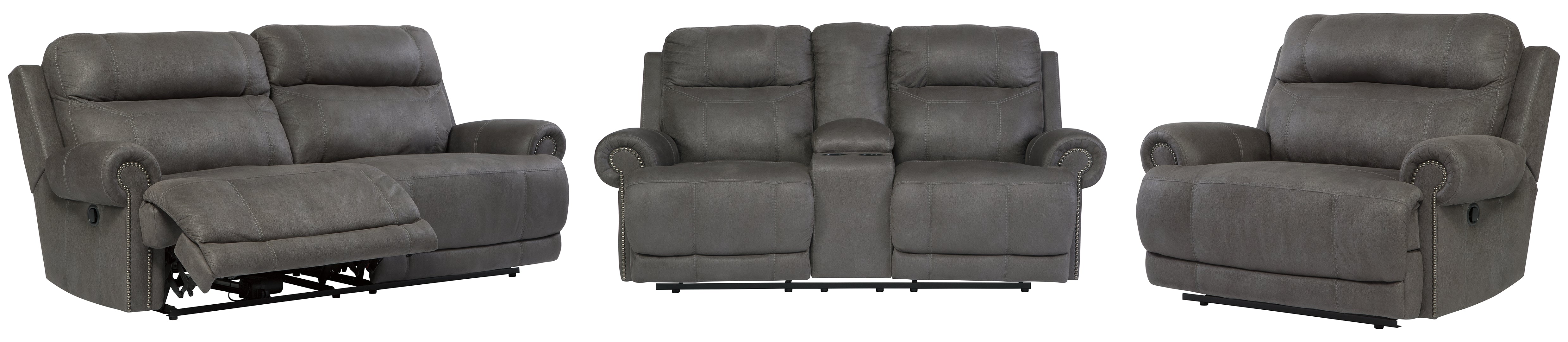 Austere Sofa, Loveseat and Recliner