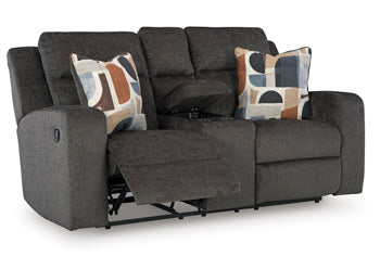 Kanlow DBL Rec Loveseat w/Console