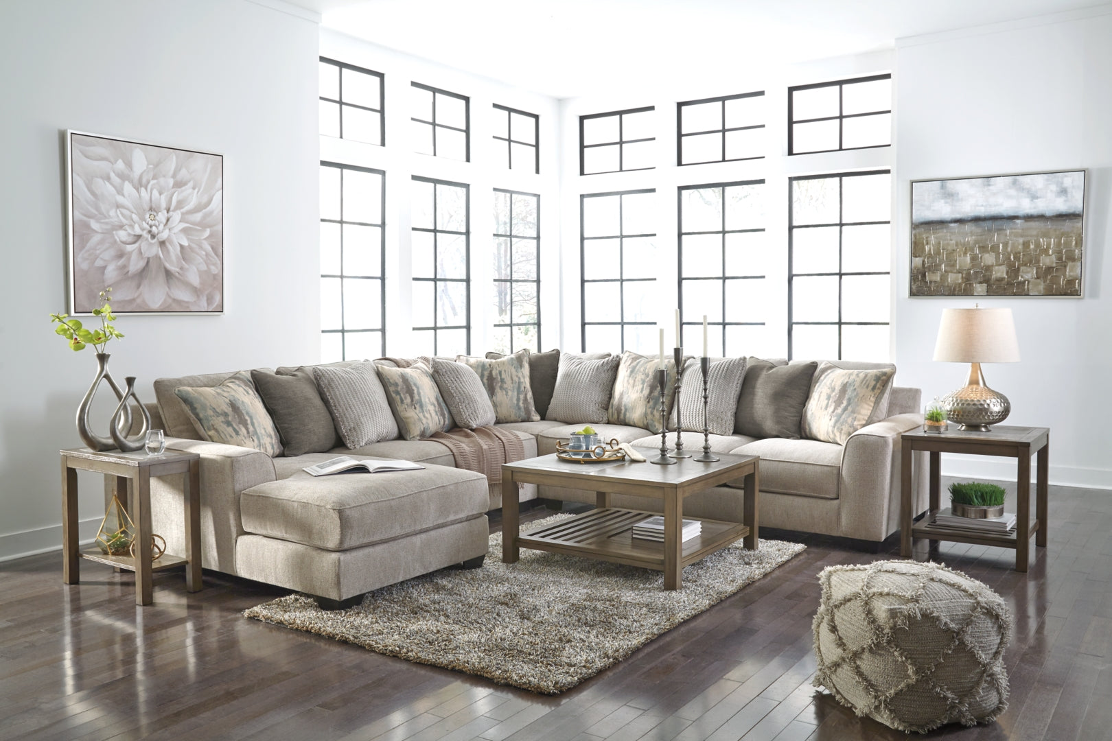 Ardsley 3-Piece Sectional with Ottoman