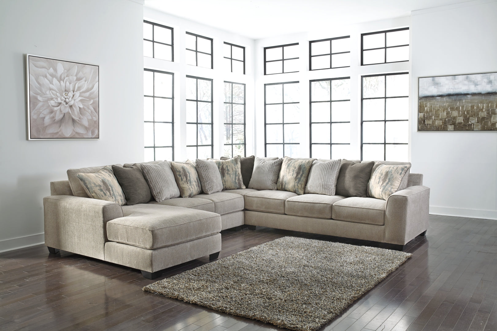 Ardsley 3-Piece Sectional with Ottoman