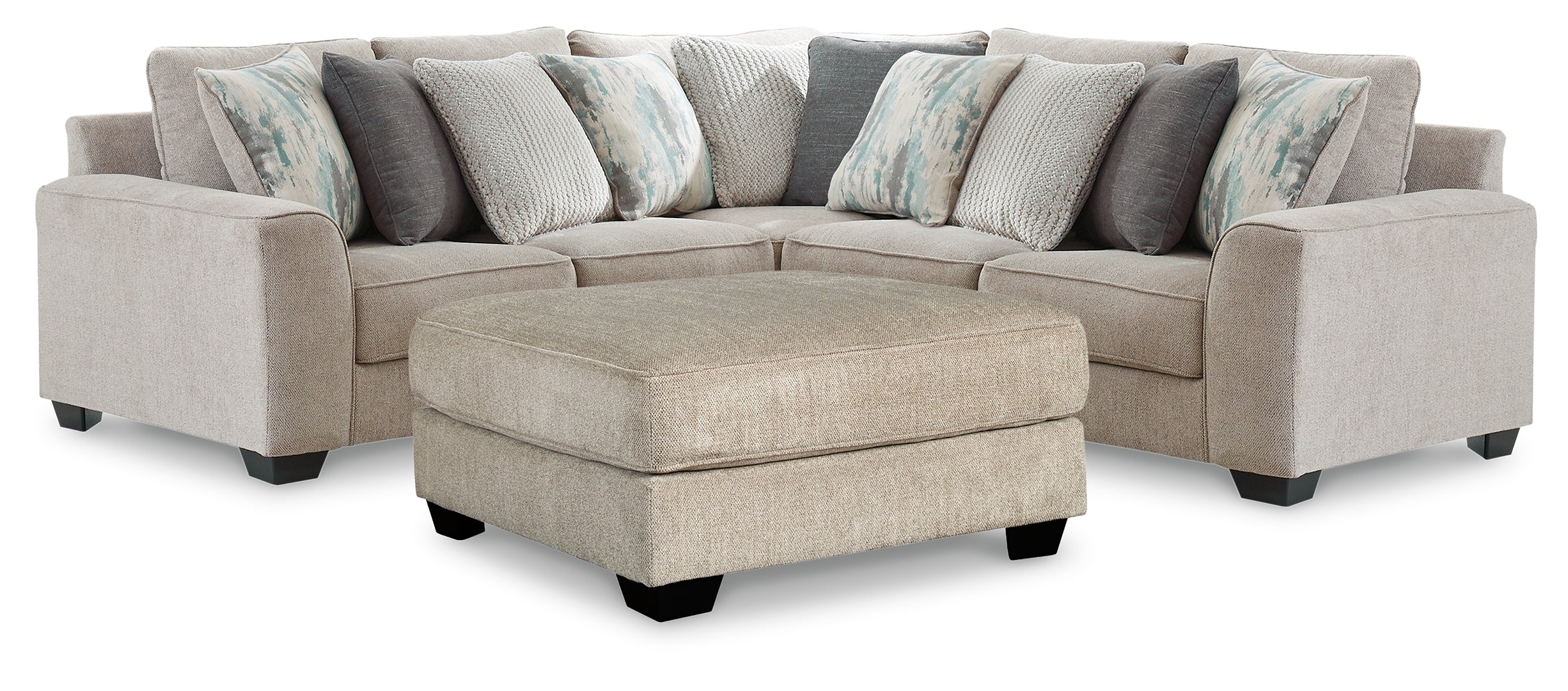 Ardsley 3-Piece Sectional with Ottoman