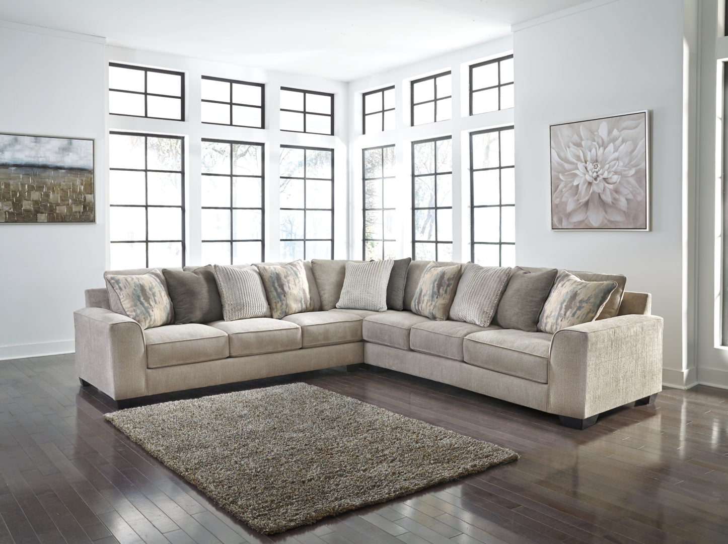 Ardsley 2-Piece Sectional with Ottoman