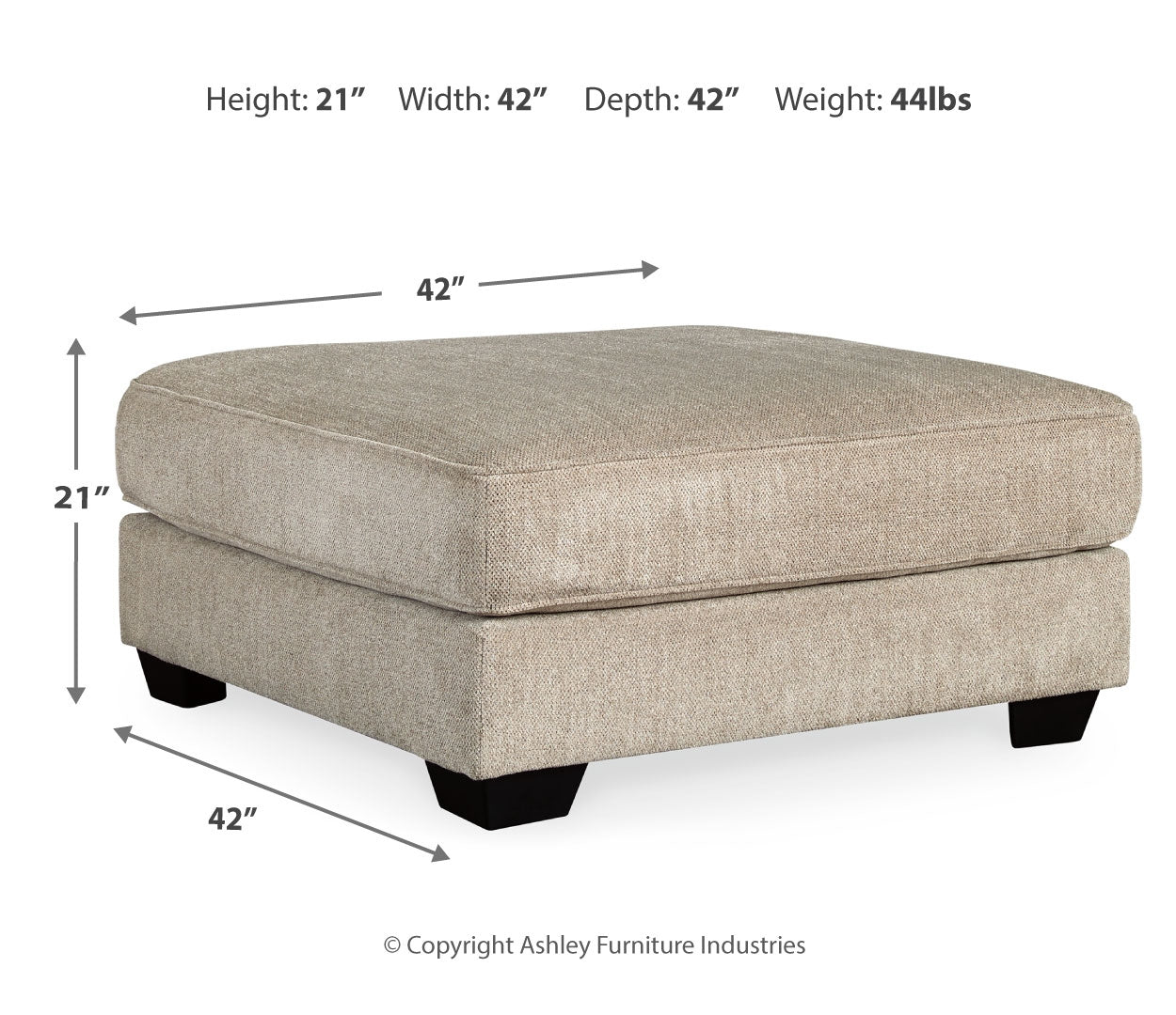 Ardsley Oversized Accent Ottoman