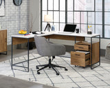 Tremont Row  Modern L-Shaped Desk with Storage & White Top