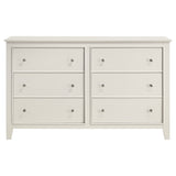 Coaster Selena 6-drawer Dresser Cream White Default Title