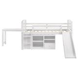 Coaster Millie Twin Workstation Loft Bed White Default Title