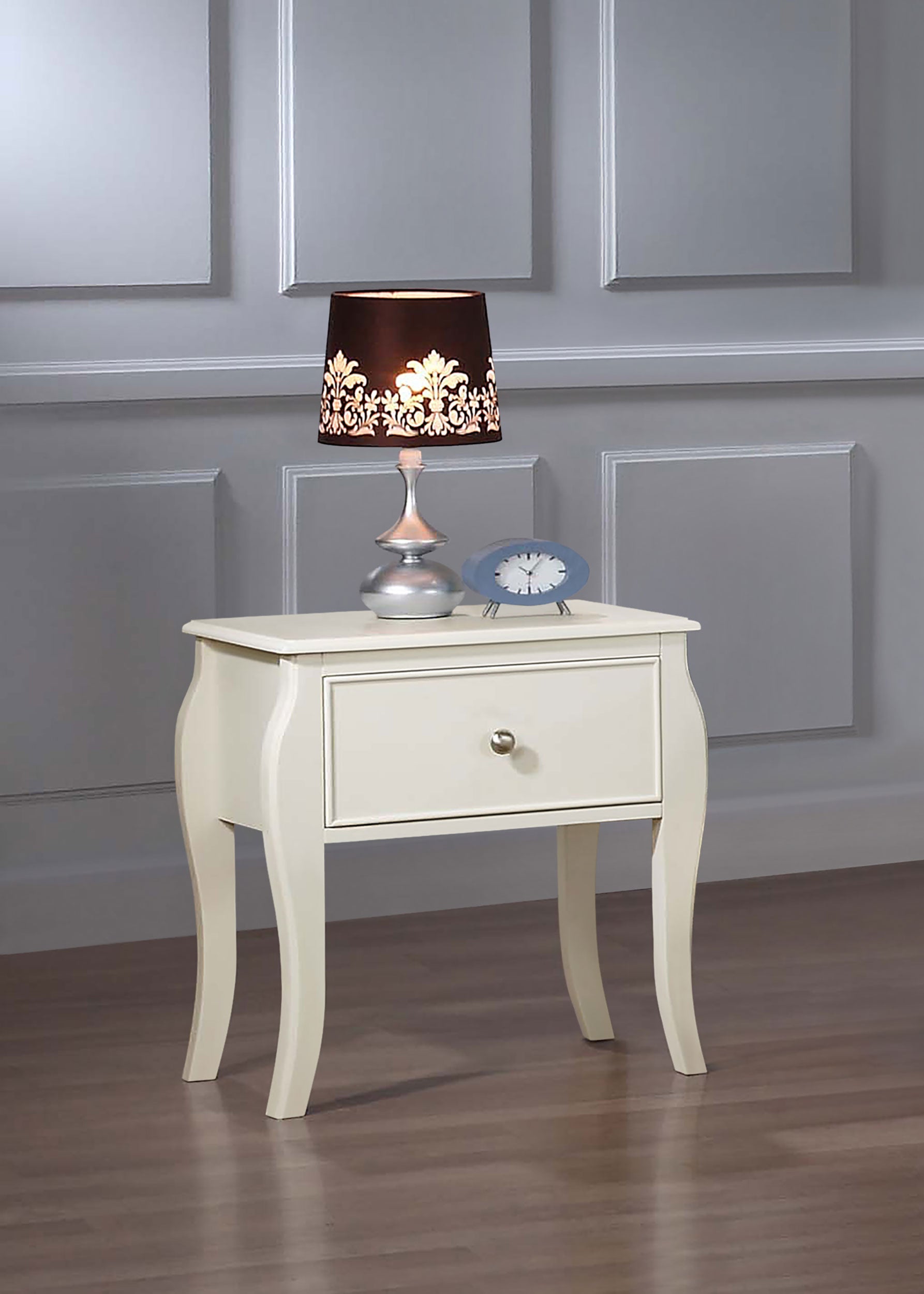 Coaster Dominique 1-drawer Nightstand Cream White Default Title