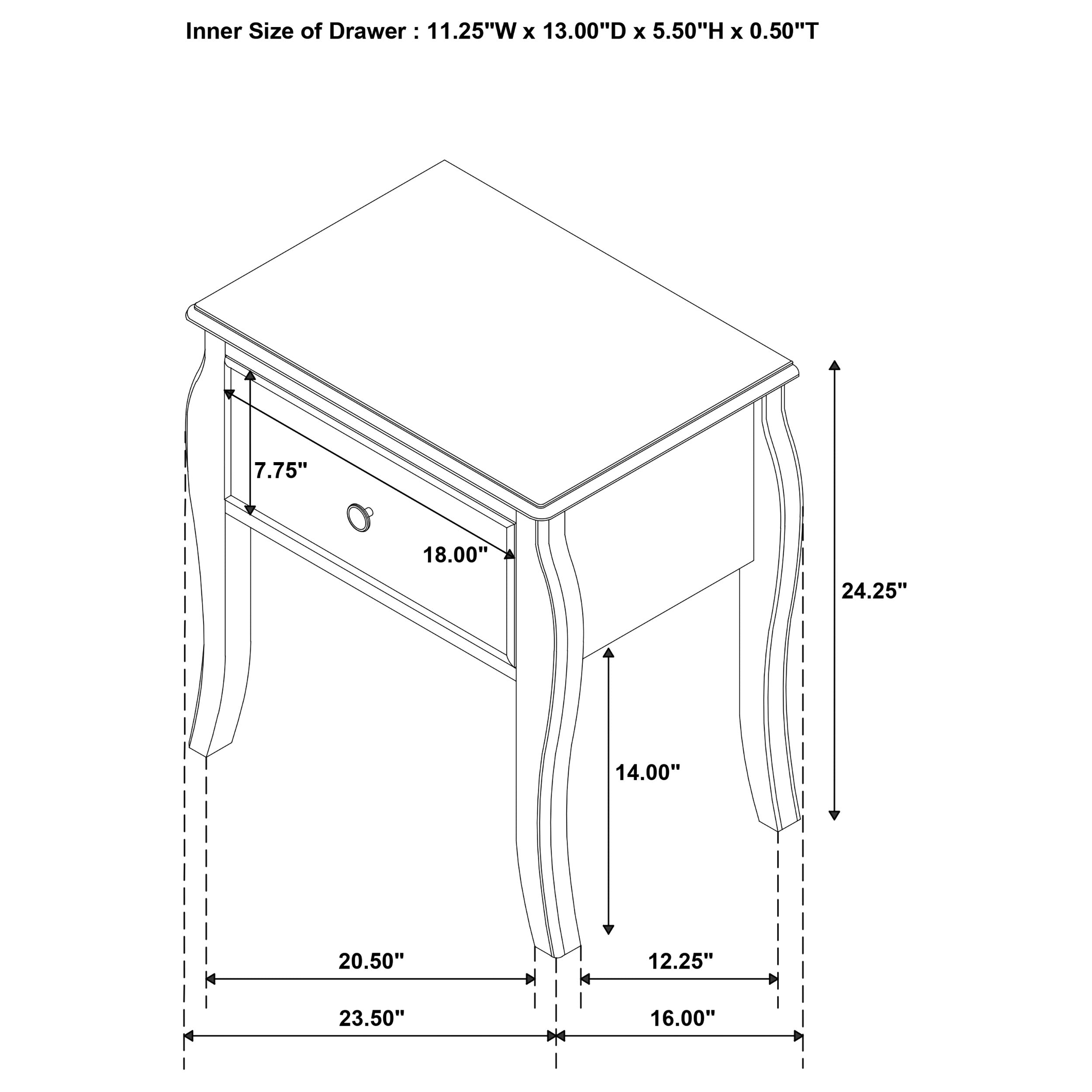 Coaster Dominique 1-drawer Nightstand Cream White Default Title