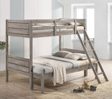 Coaster Ryder Twin Over Full Bunk Bed Weathered Taupe Default Title