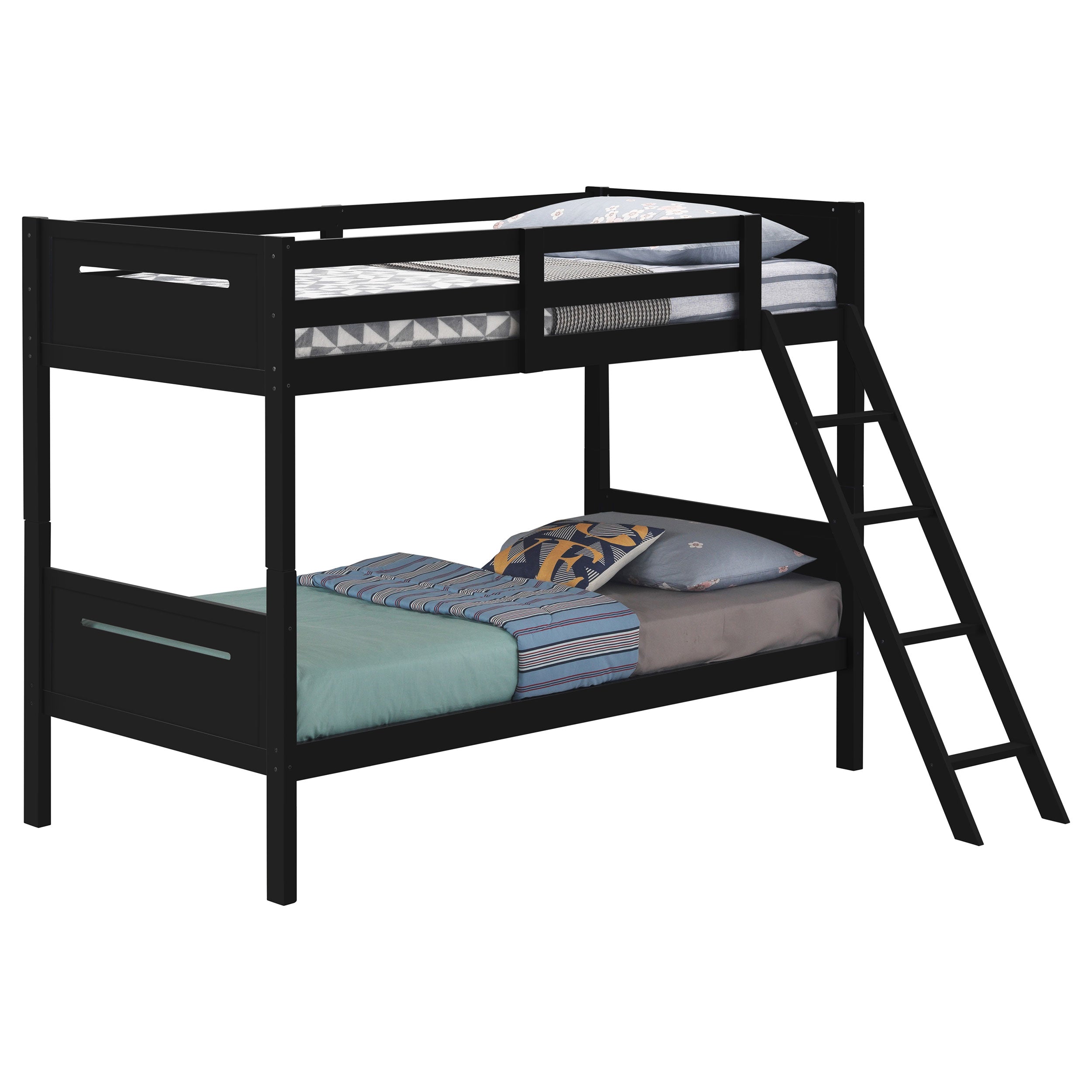 Littleton Wood Twin Over Twin Bunk Bed Espresso