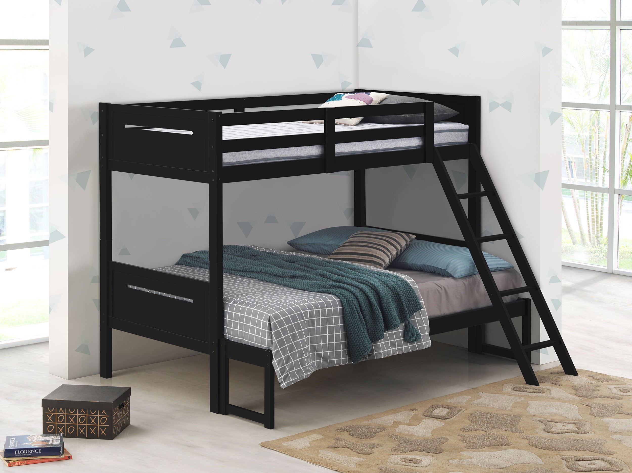 Littleton Wood Twin Over Full Bunk Bed Espresso